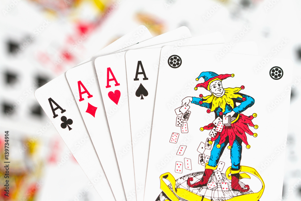 cards, aces and joker 1