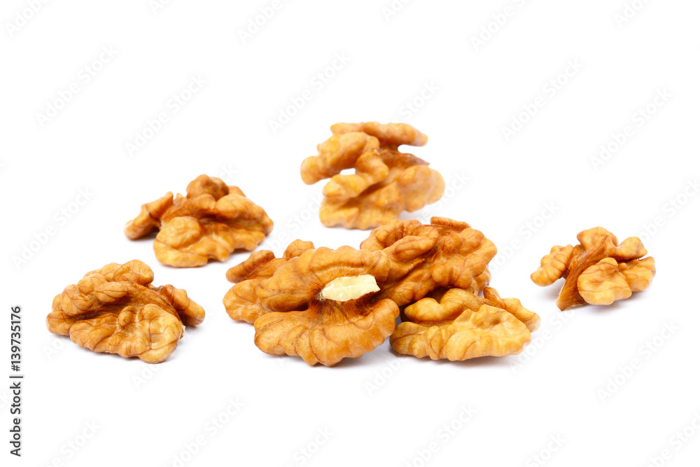 Healthy walnuts isolated on white background Healthy walnuts isolated on white background
