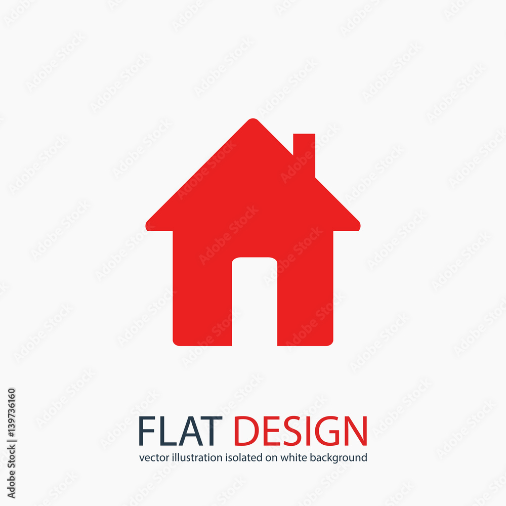 house icon, vector illustration. Flat design style house icon, vector illustration. Flat design style