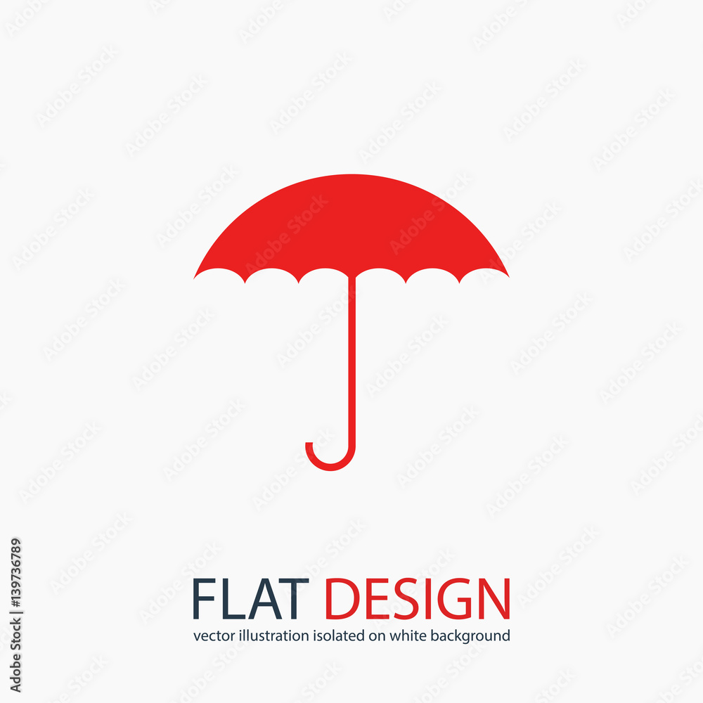 Umbrella icon, vector illustration. Flat design style Umbrella icon, vector illustration. Flat design style