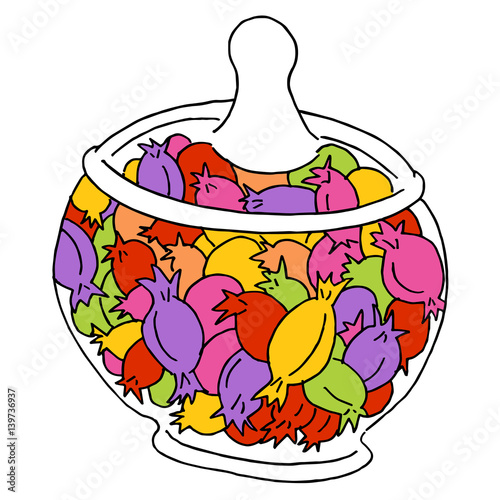 Glass Candy Jar