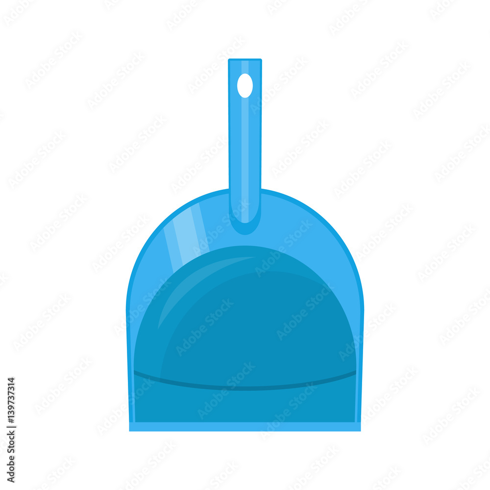 Plastic dustpan isolated on white Plastic dustpan isolated on white