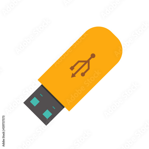 Vector illustration of usb flash drive