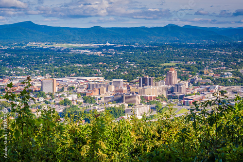 View of Roanoke from Mill Mountain, in Roanoke, Virginia.
