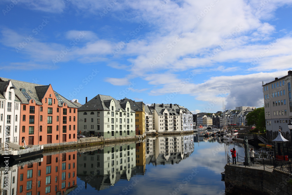Obraz premium Norwegian town Alesund