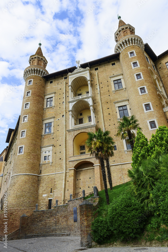 Castle in Urbino Italy