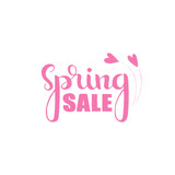 Spring sale handwritten lettering