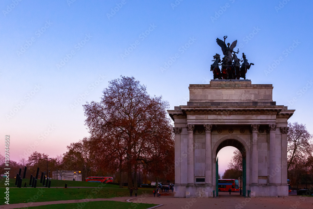 Wellington Arch in London, UK