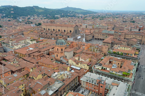 Panoramic view of Bologna. Italy.