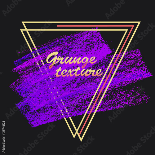 Textures of chalk and charcoal. Vector brush strokes. Soft pastel colors. Decorative frame. High resolution image. Grunge template. For registration of design projects: posters, banners, stickers