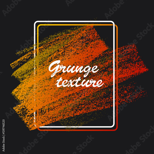 Textures of chalk and charcoal. Vector brush strokes. Soft pastel colors. Decorative frame. High resolution image. Grunge template. For registration of design projects: posters, banners, stickers