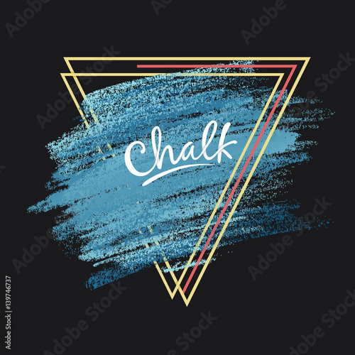 Textures of chalk and charcoal. Vector brush strokes. Soft pastel colors. Decorative frame. High resolution image. Grunge template. For registration of design projects: posters, banners, stickers