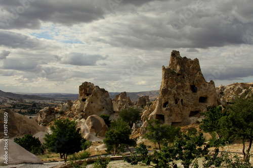 Beautiful sky over the Cappadocia