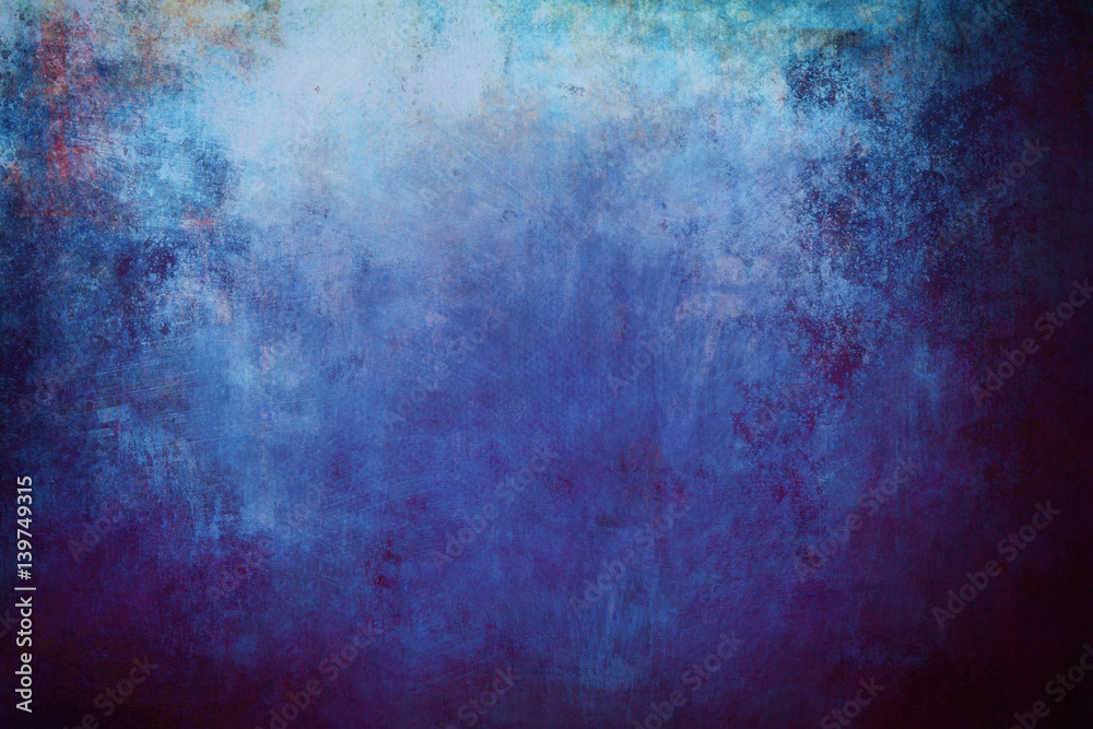  blue grungy canvas background or texture
