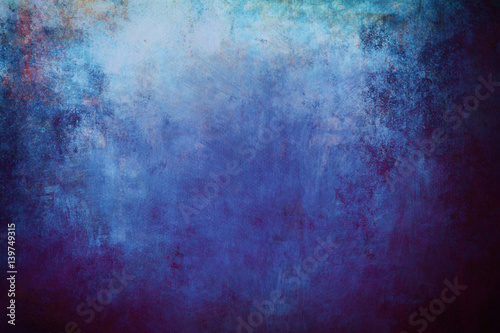  blue grungy canvas background or texture