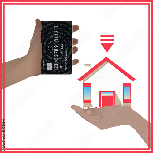 Concept of a bank card is equal to a home mortgage