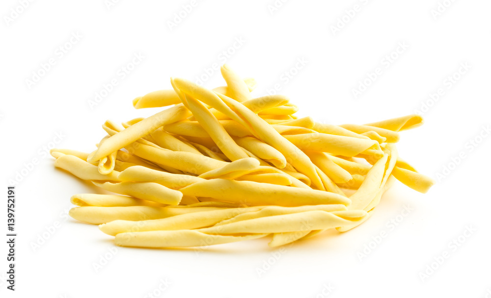 Raw italian pasta. Raw italian pasta.