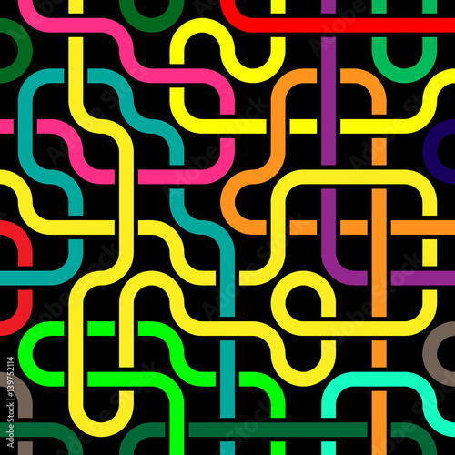 Pipeline grid. Abstract geometric design of tubes. industrial background. Architectural metal structure. Vector geometric pattern. Modern texture pattern EPS10