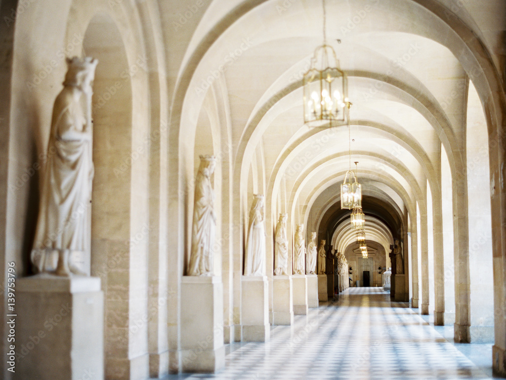 Palace Corridor with Statues