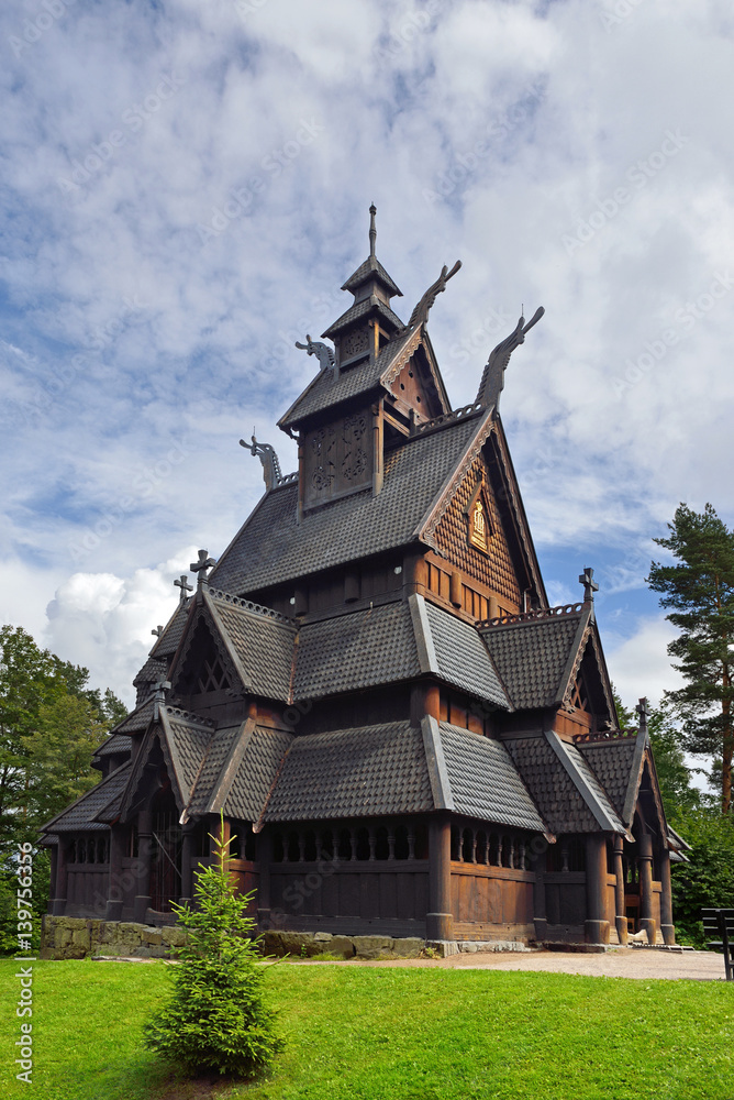 Fototapeta premium Old Gol Stave Church at Bygdoy, Oslo
