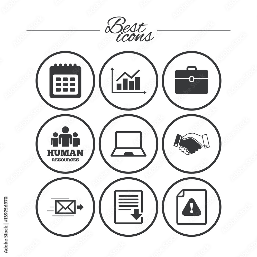 Office, documents and business icons. Office, documents and business icons.