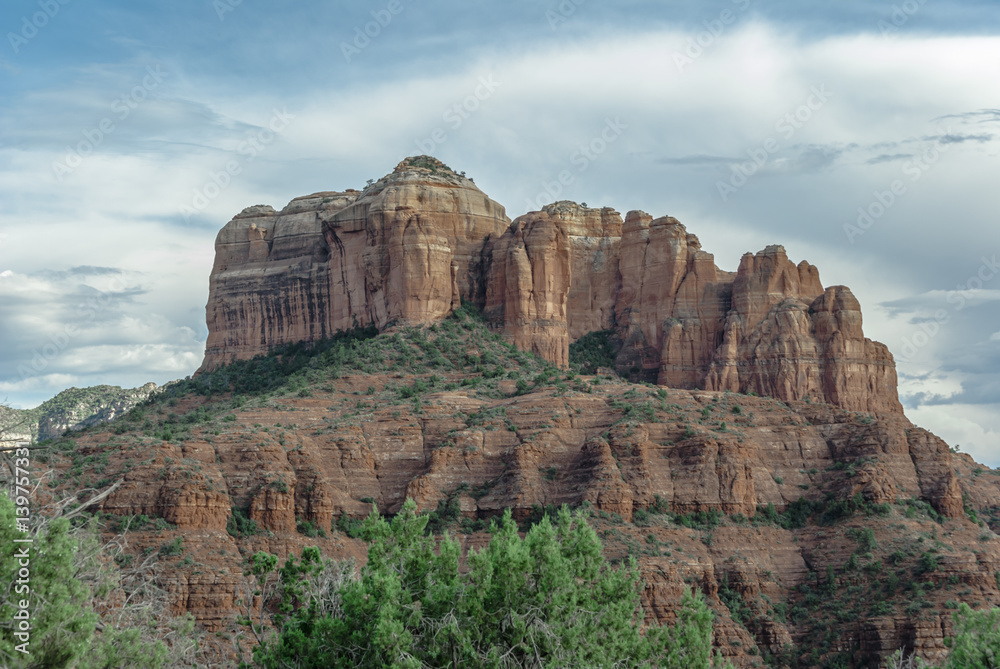 Red Sandstone Rock Formation in Arizona.