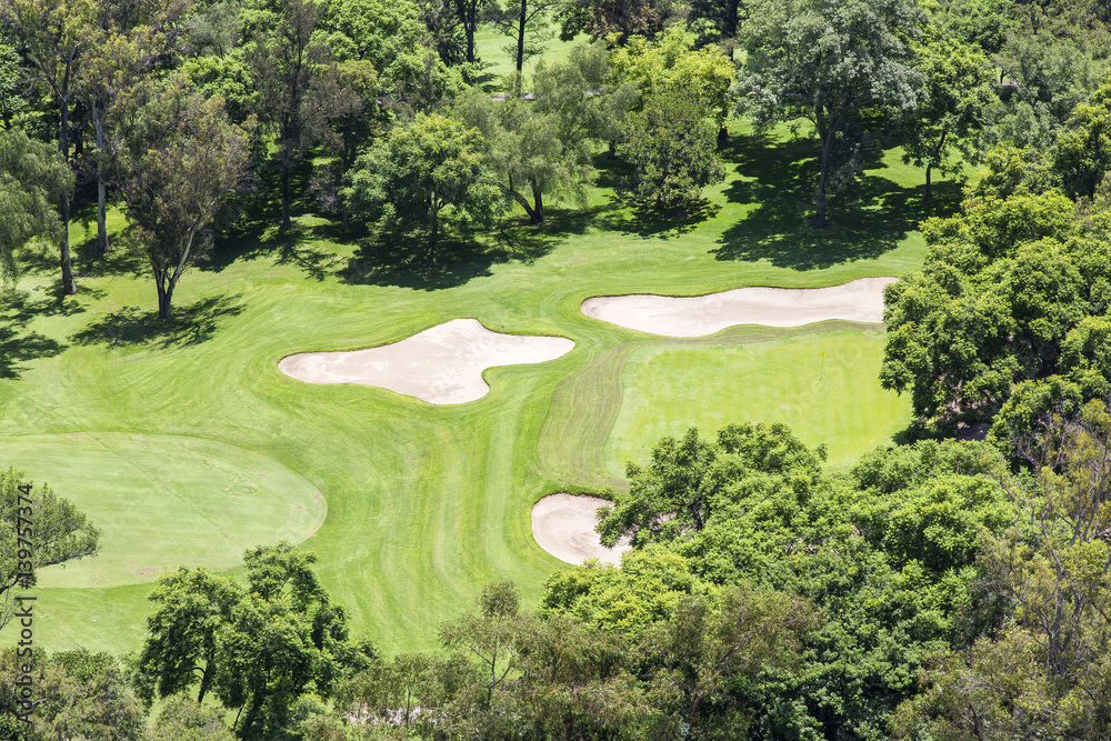 Obraz premium Park with green areas in Mexico