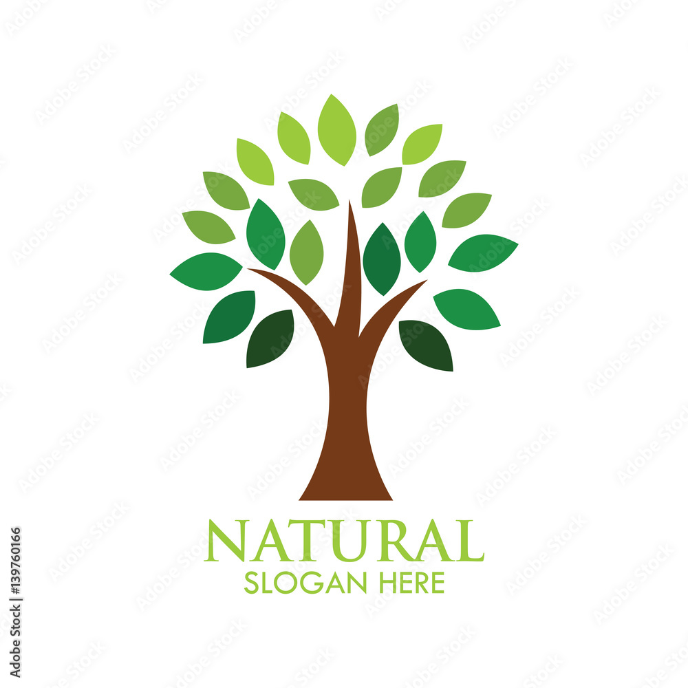 Tree nature ecology logo