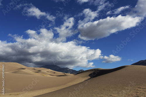 Dunes and Clouds  Great Sand Dunes National Park  Colorado