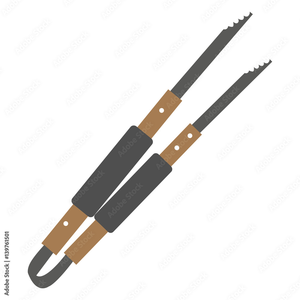 Isolated tweezers on a white background, Vector illustration Isolated tweezers on a white background, Vector illustration