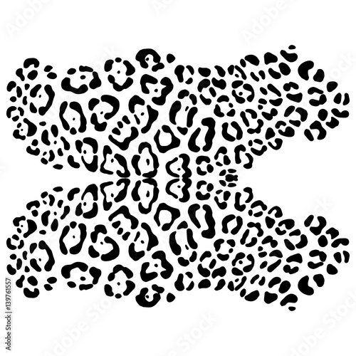 vector background of leopard skin pattern