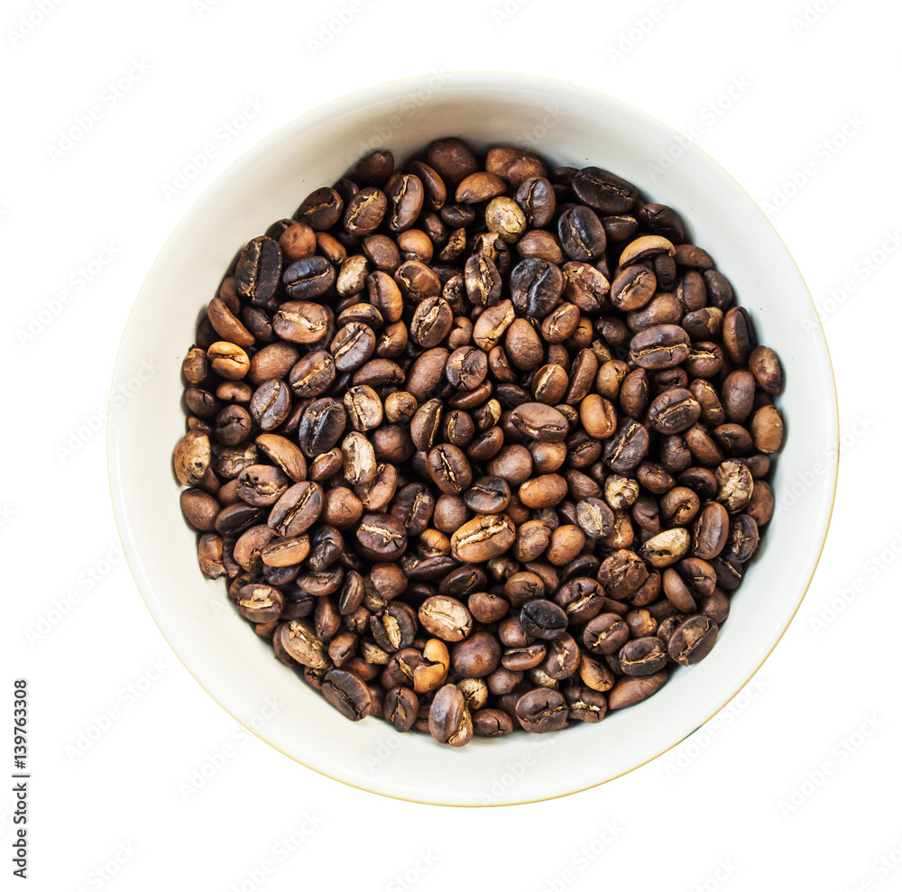 Coffee Bean Roast in white background