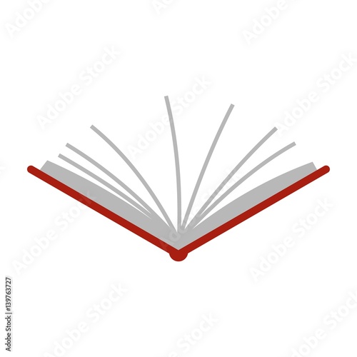 Open tutorial icon, flat style