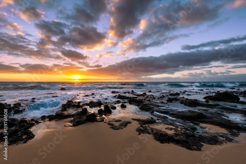 Sandy Beach sunrise in Honolulu, Hawaii