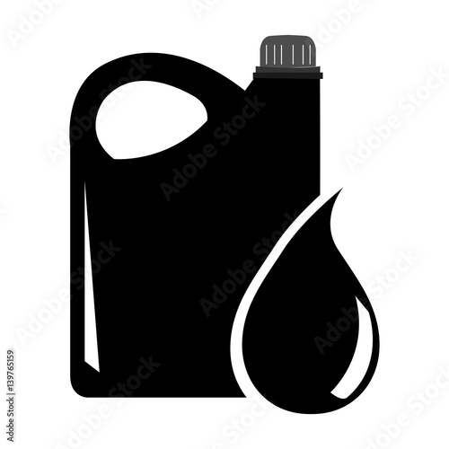 Isolated oil gallon on a white background, Vector illustration