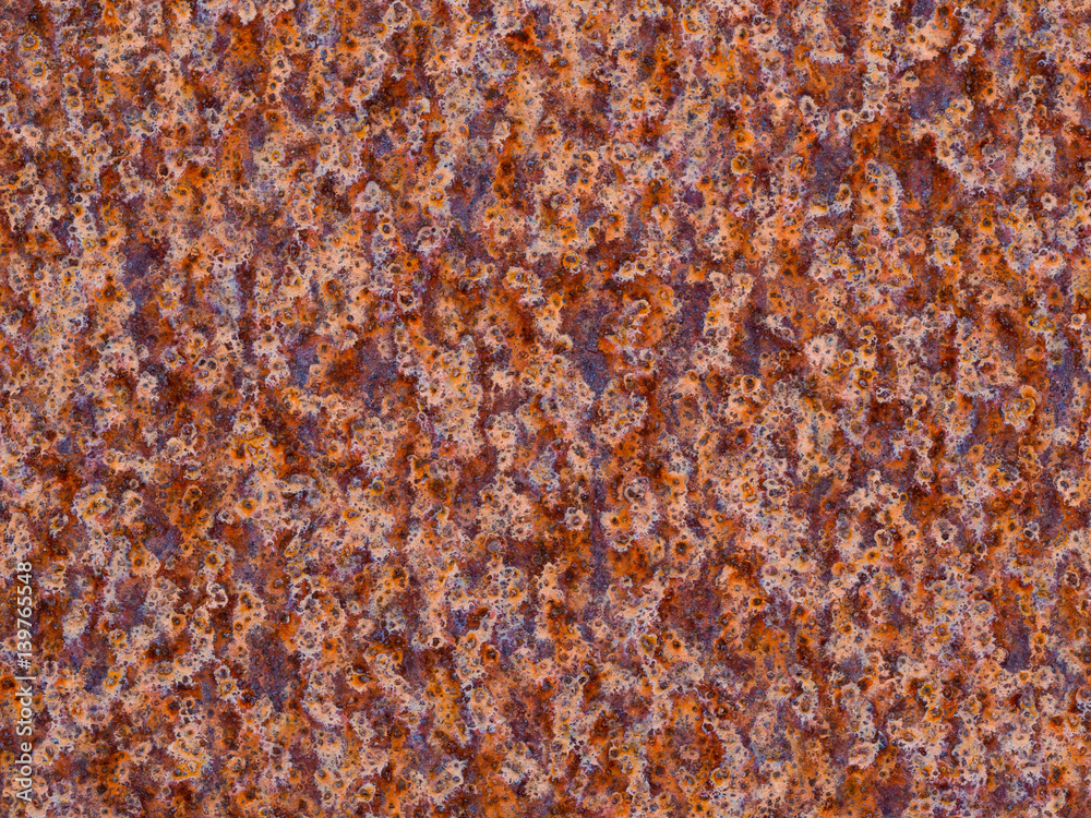 oxidized iron panel with many colours oxidized iron panel with many colours