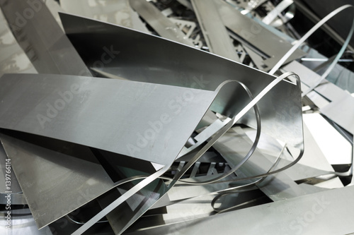 junk metal sheets
