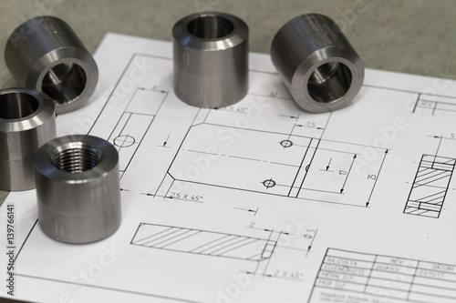 measuring metal component on paper