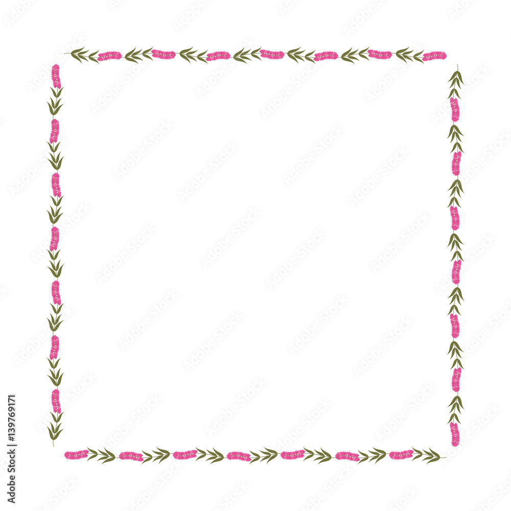 decorative square frame floral vector illustration design decorative square frame floral vector illustration design