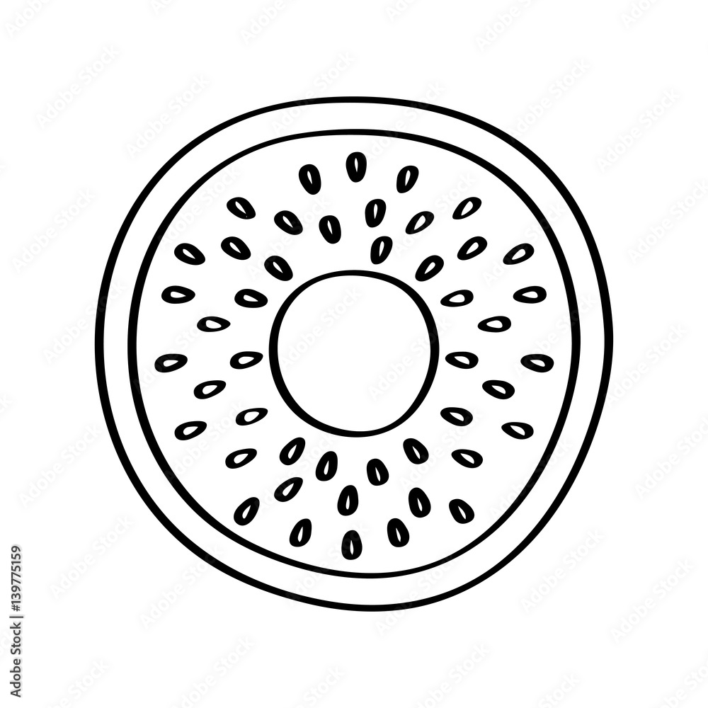 kiwi fresh fruit drawing icon vector illustration design kiwi fresh fruit drawing icon vector illustration design