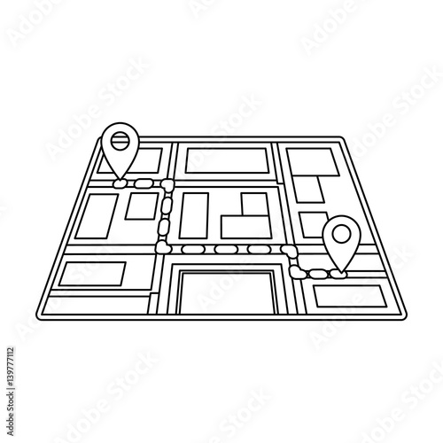 Map with the route taxi movement.Taxi station navigator for conveying passengers. Taxi station single icon in outline style vector symbol stock illustration photo