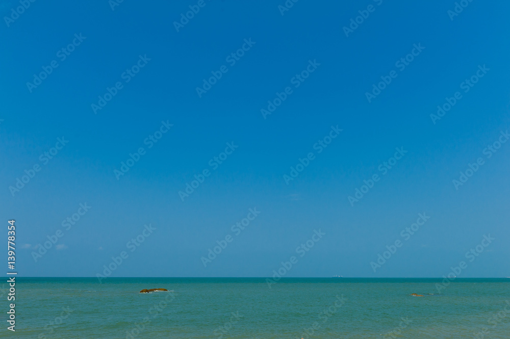 beautiful seascape sea horizon and blue sky beautiful seascape sea horizon and blue sky