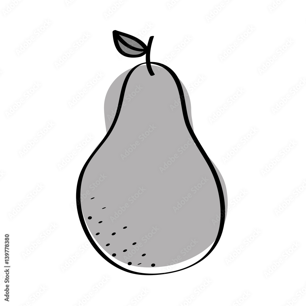 pear fresh fruit drawing icon vector illustration design pear fresh fruit drawing icon vector illustration design