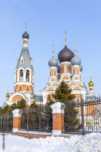 Orthodox Church in honor of the Transfiguration. The town of Berdsk in Novosibirsk oblast, Siberia, Russia