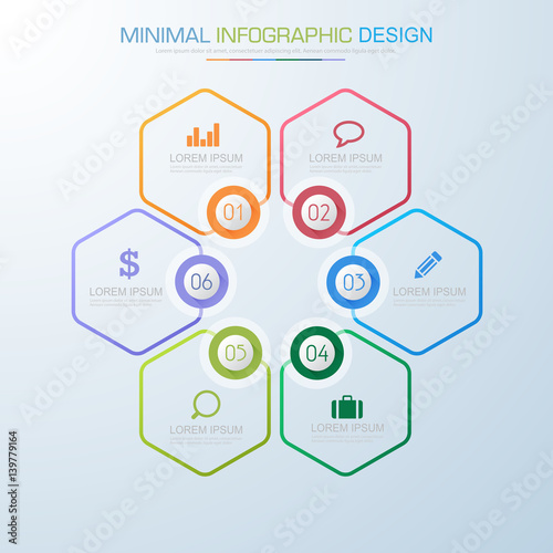 Infographic Elements with business icon on full color background  process or steps and options workflow diagrams,vector design element eps10 illustration