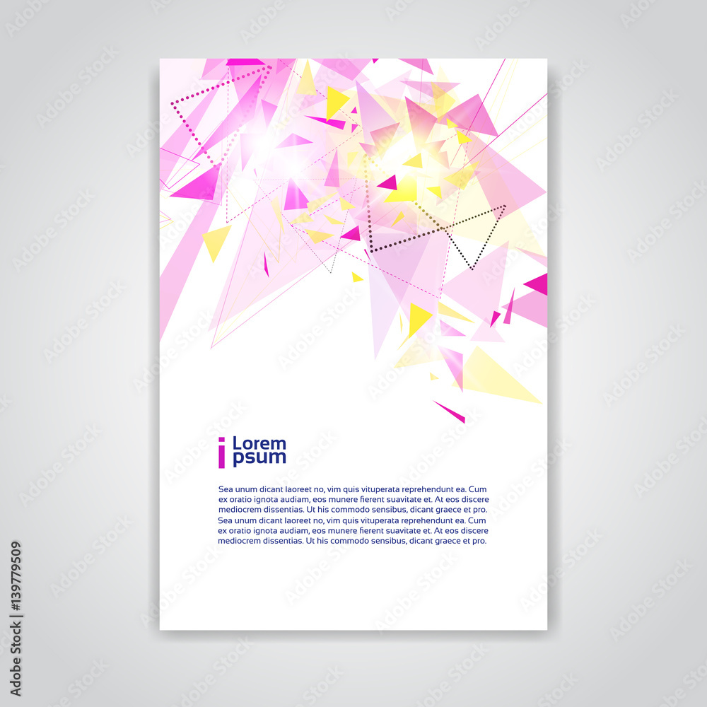 Fototapeta premium Abstract Triangle Geometrical Background Banner Copy Space Vector Illustration