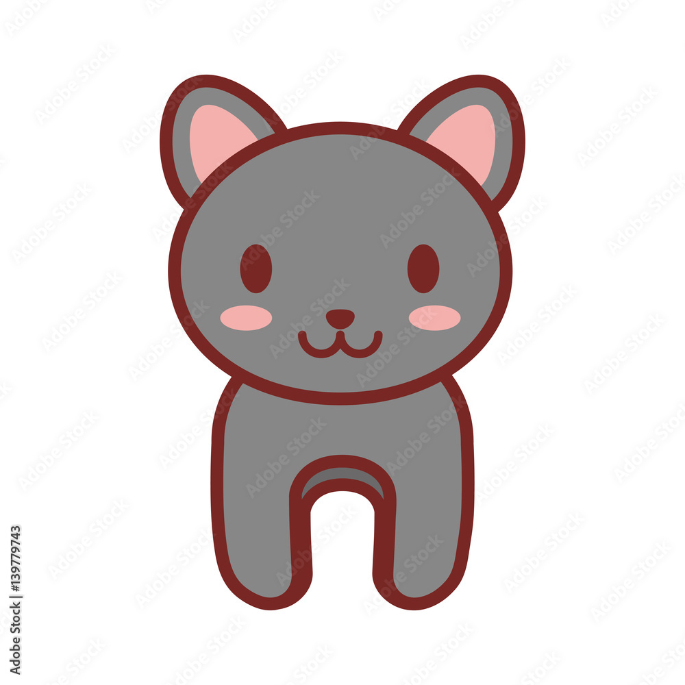 cartoon gray cat animal image vector illustration eps 10 cartoon gray cat animal image vector illustration eps 10
