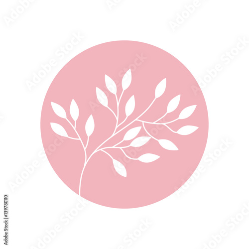 flower branch natural icon vector illusration eps 10