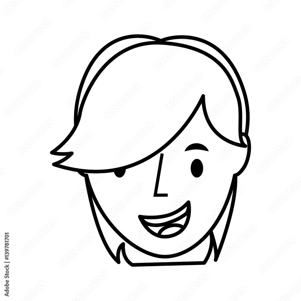 young man avatar character vector illustration design