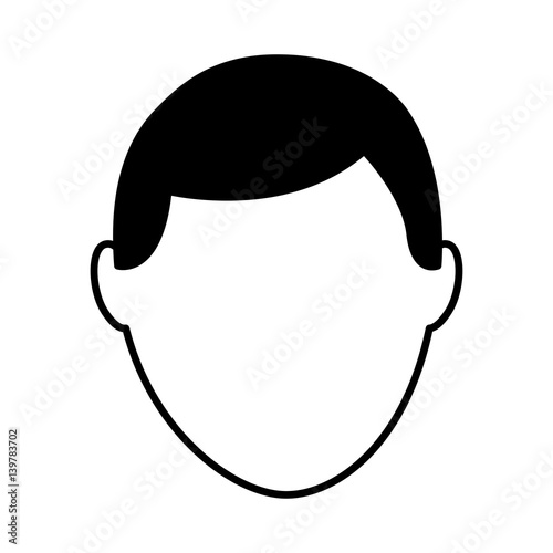young man avatar character vector illustration design